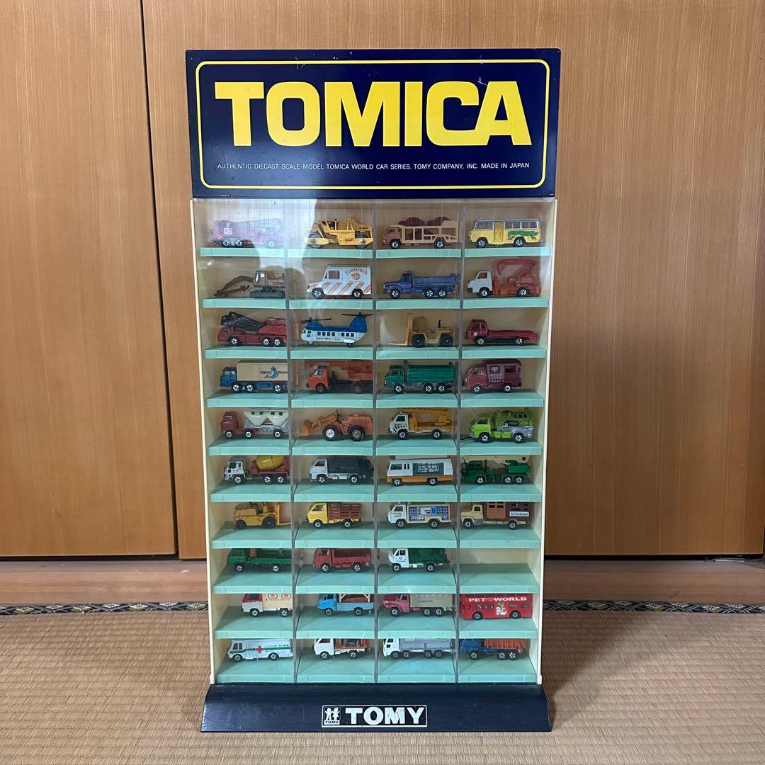 TOMICA店頭用ディスプレイショーケース+ミニカー42台セット コレクション
