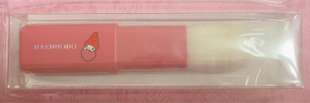 マイメロ チークブラシ サンリオ　メイク　化粧　ブラシ　マイメロディ 白鳳堂 マイメロディ・クロミ シリコンメイクブラシ | 粧美堂オンラインストア