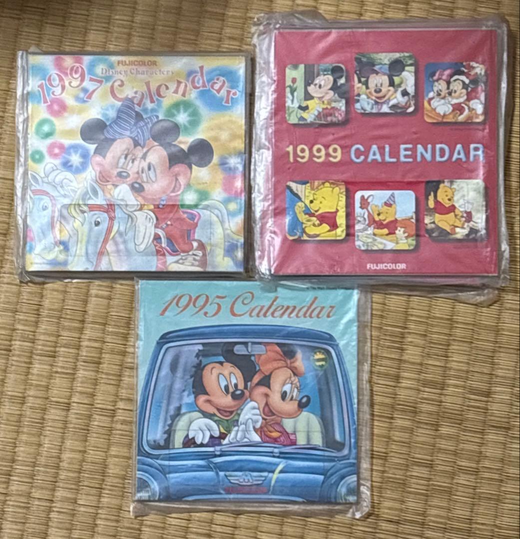 FUJICOLOR 1995 1997 1999 カレンダー ディズニー レア - メルカリ