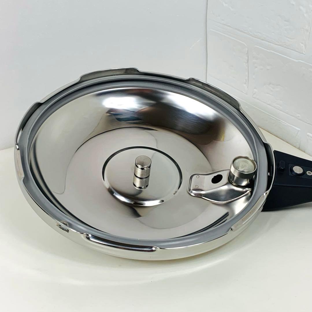 アサヒ軽金属　ゼロ活力 圧力鍋 5.5L ガラス蓋 付き