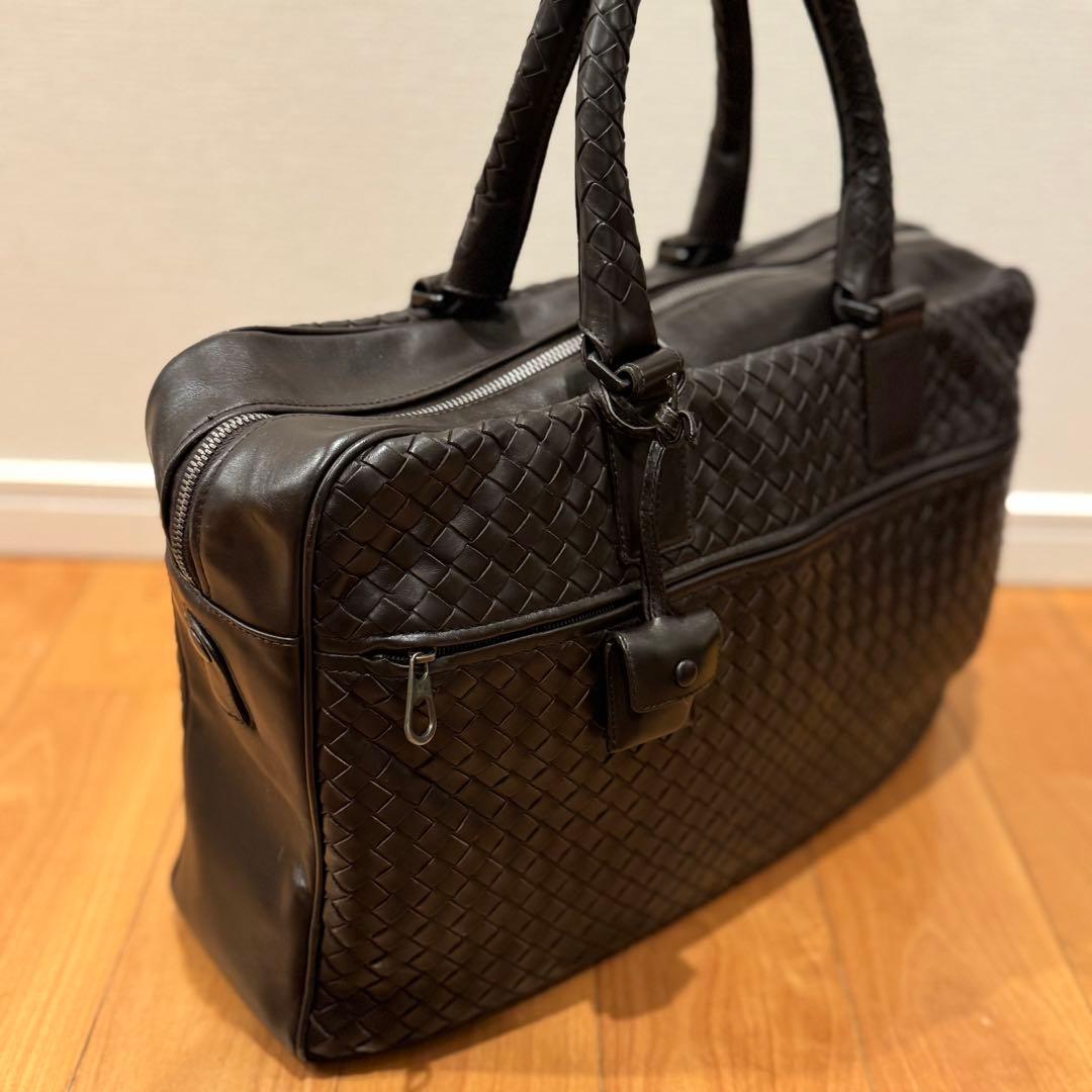 BOTTEGA VENETA ビジネスバッグ ブリーフケース ダークブラウン - メルカリ