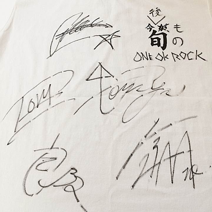 激レア】 ONE OK ROCK 直筆 サイン Tシャツ - メルカリ