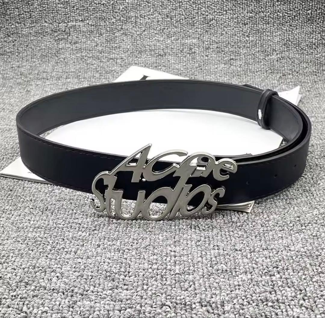 即購入OK‼️】ACNE STUDIOS ブラックレザー ベルト - メルカリ