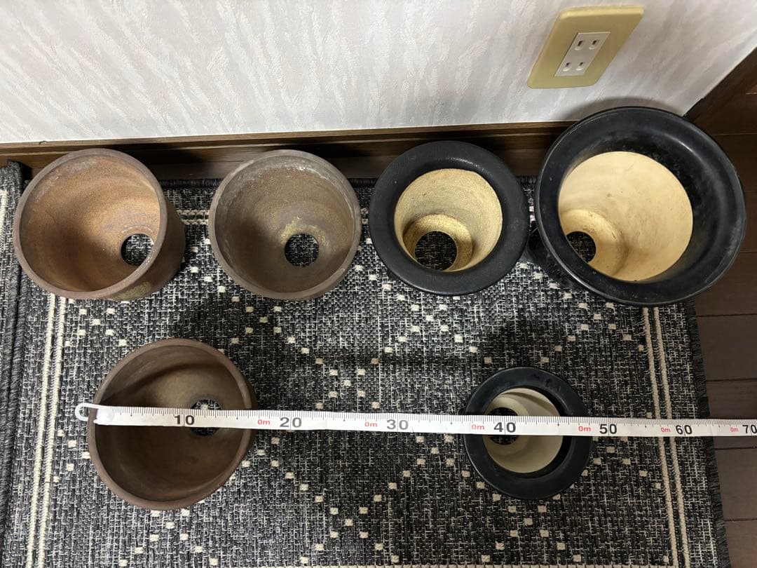 深型 盆栽鉢 6点セット 寄せ植え・展示用／まとめ売り - メルカリ