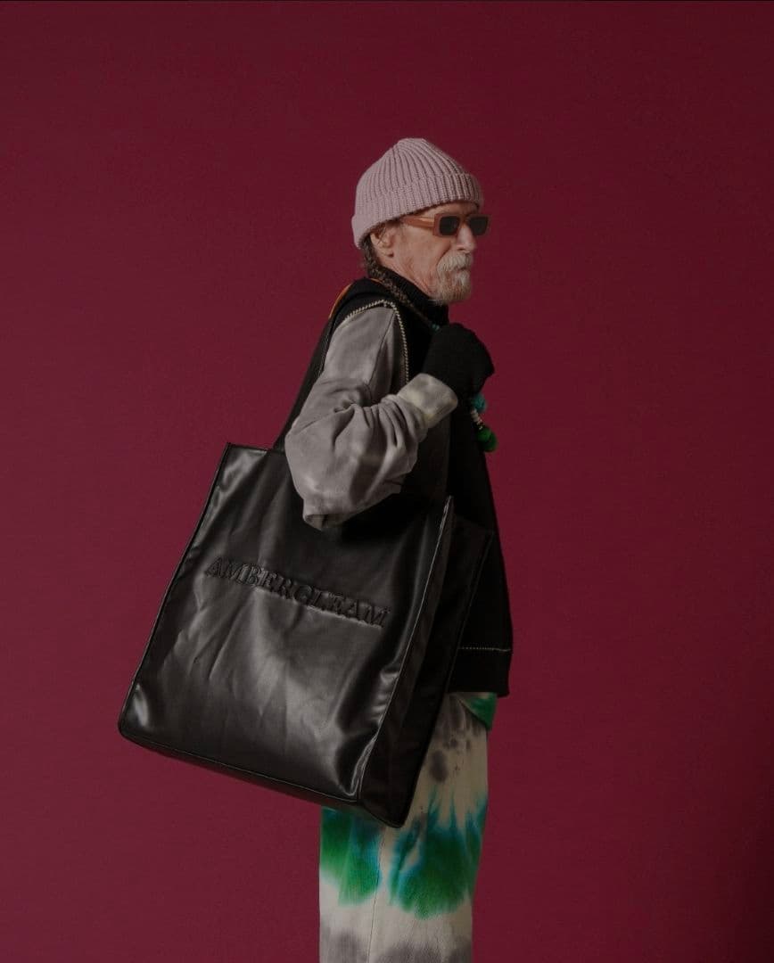 AMBERGLEAM　ビッグレザートートバッグ