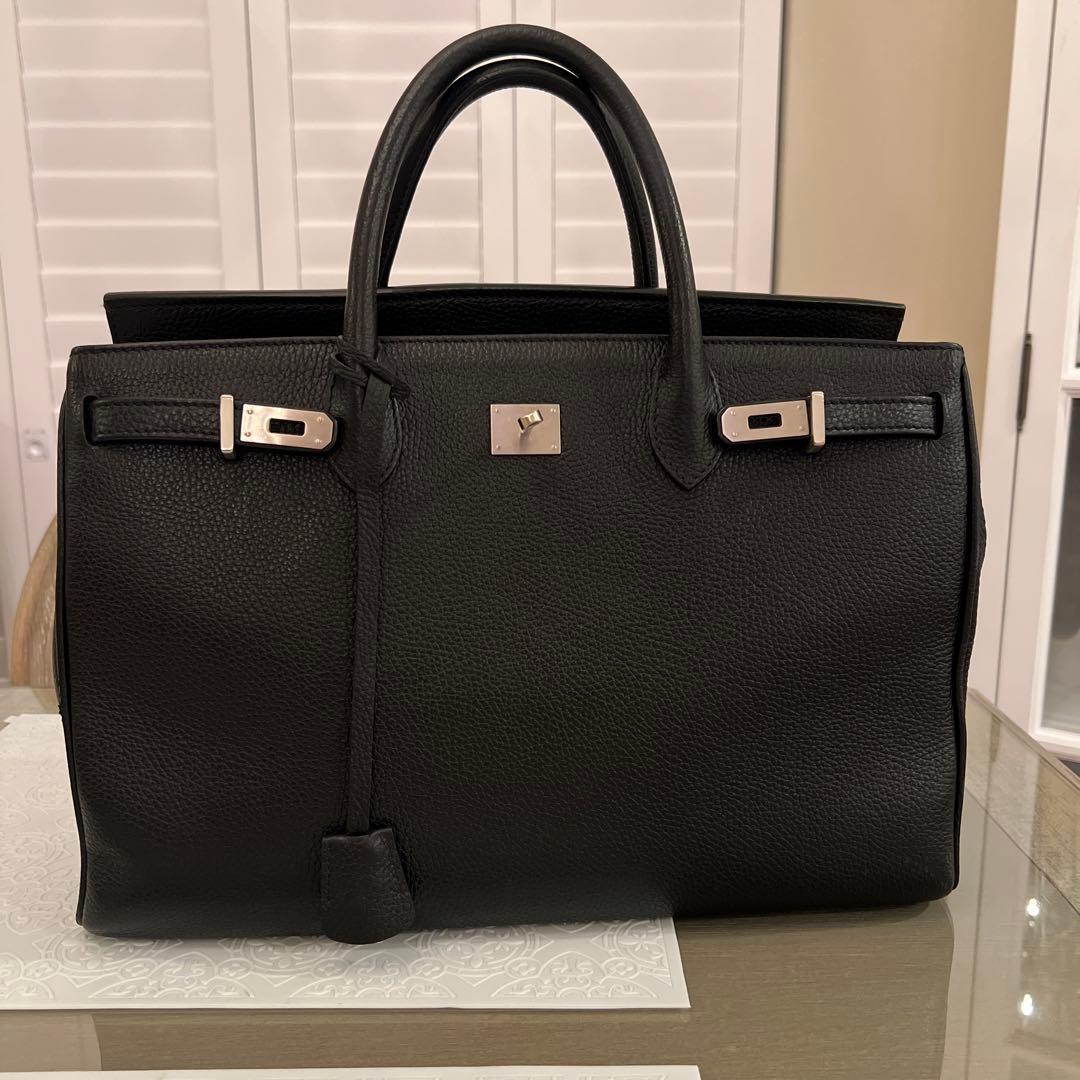 超美品　アルフレッドベレッタ ブラック　シルバー　40 バーキン　HERMES