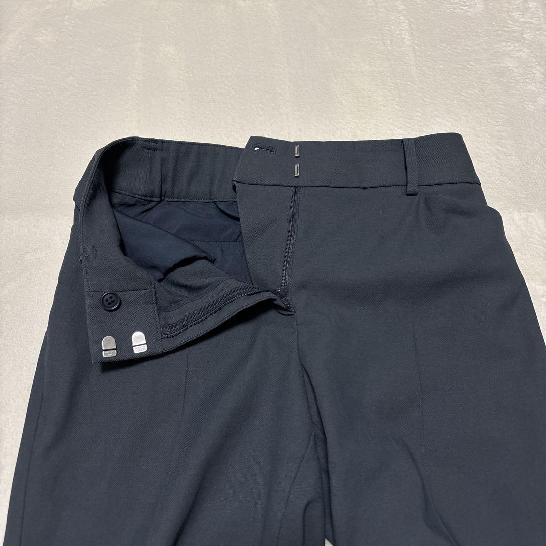 プラステ セットアップ ダブル 紺ブレ 金ボタン リネン混 ネイビー S