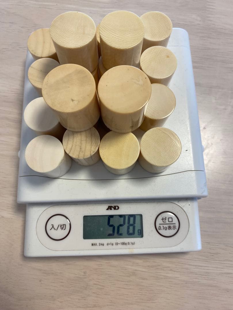 田中　掛け軸用 軸先 10対 528g 根付け材 直径2.5cm〜3cm