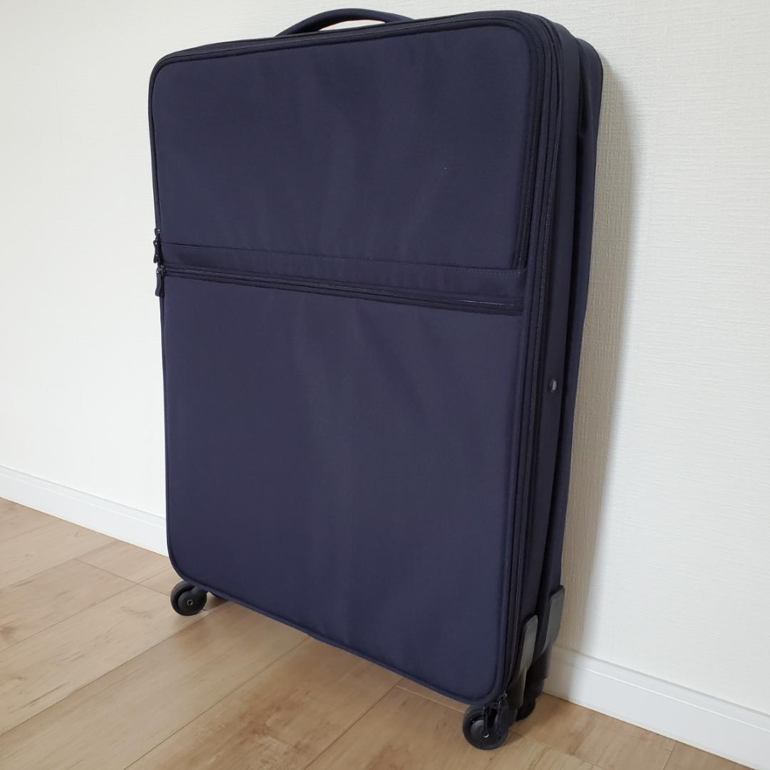 無印良品 MUJI 半分の厚みで収納できるソフトキャリーケースXL