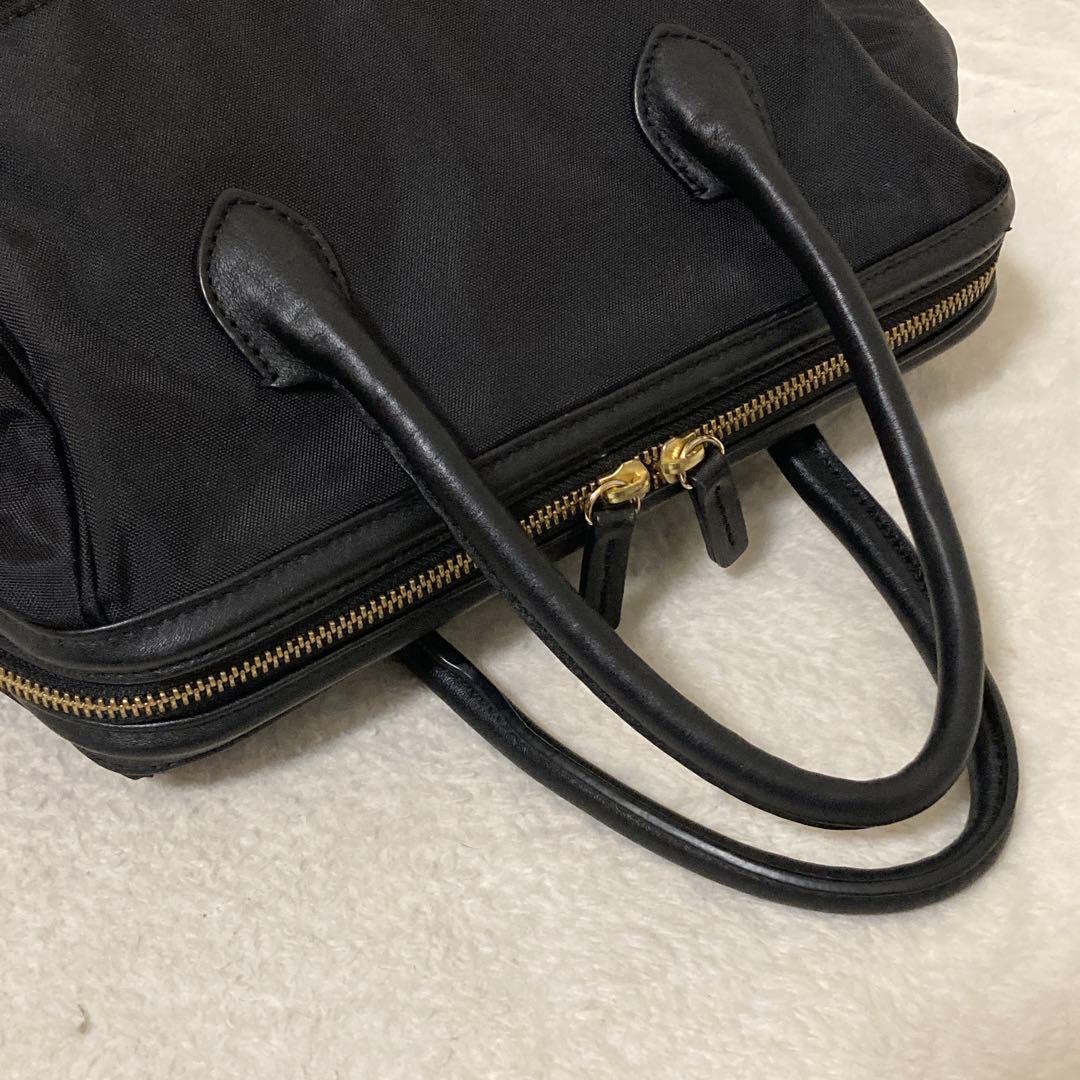 極美品 ブルーレーベル クレストブリッジ リュック チェック A4収納 黒