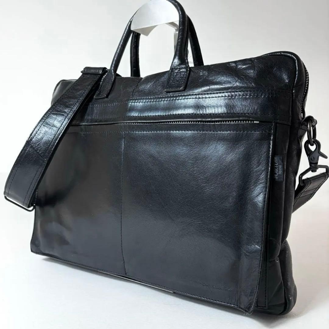 【希少】 PORTER オールレザー 2WAY ブリーフケース ビジネスバッグ