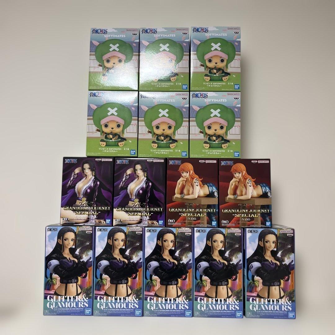 ワンピース 人気キャラチョッパー ロビン ハンコック　ナミ　フィギュアまとめ売り