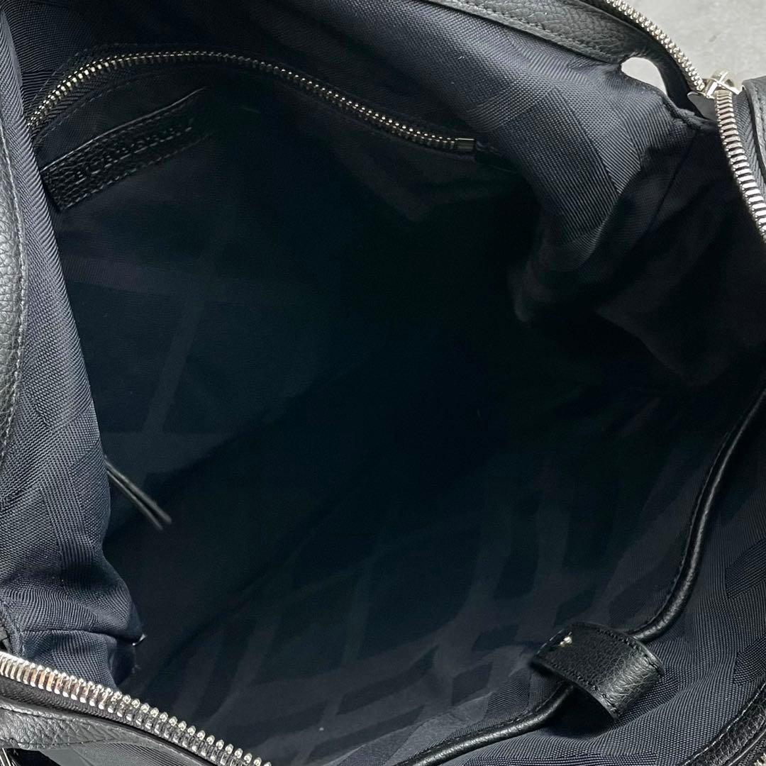 バーバリー トートバッグ 8019899 ブラック ナイロン レザー - メルカリ