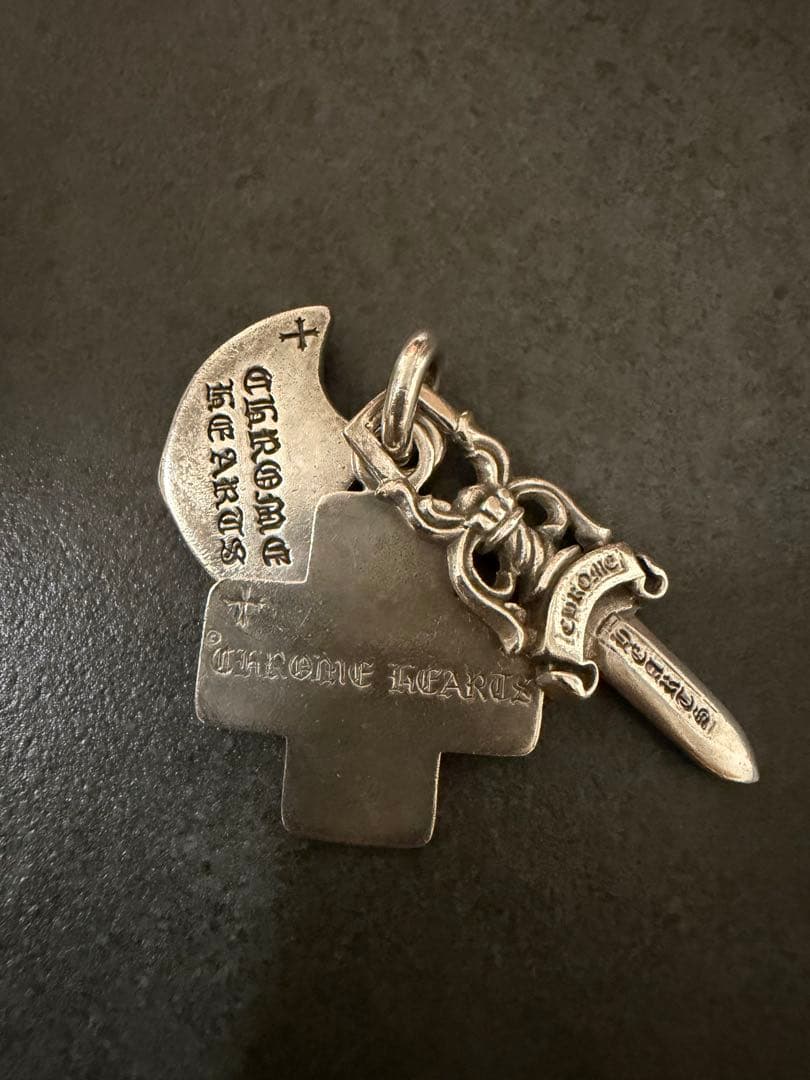 CHROME HEARTS スリートリンケッツ クロムハーツ スリートリンケッツ ペンダント フルダイヤモンド イン