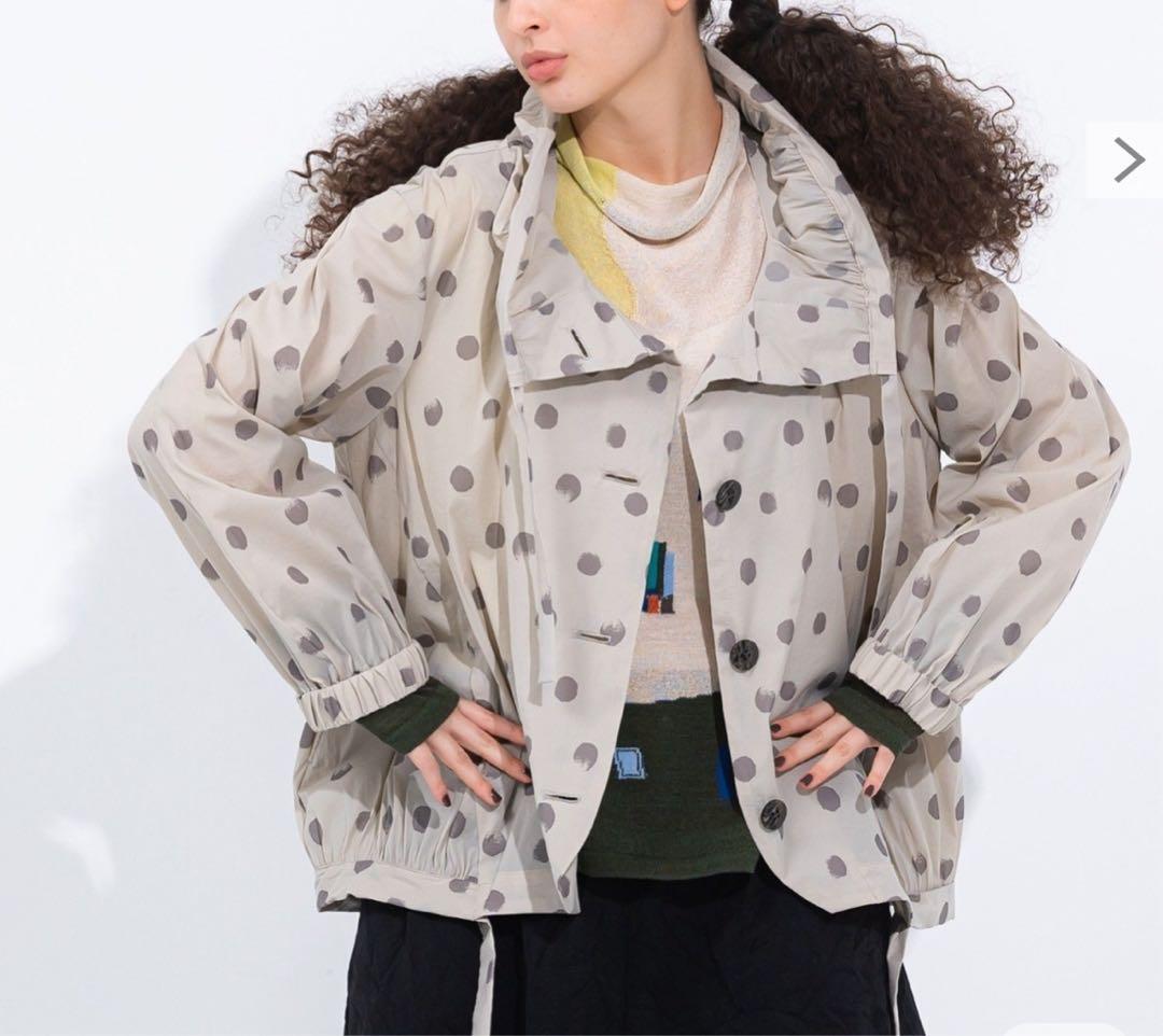 センソユニコ　慈雨　ストレッチワッシャードット はおり