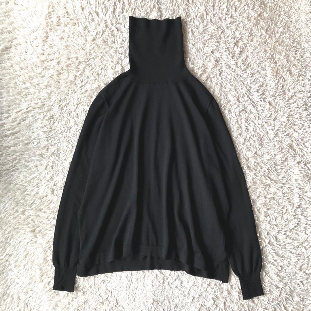 MUSE ドゥーズィエムクラス タートル プルオーバー ブラック イタリア製