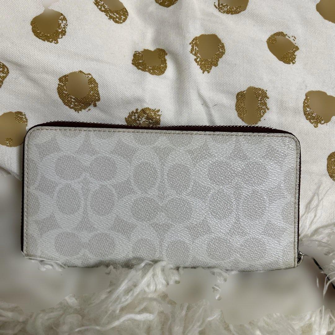 COACH ×ミッキーマウス ホワイト ワッペン 長財布 - メルカリ