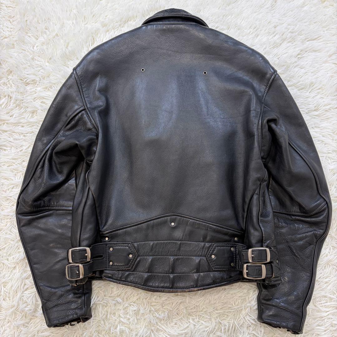 VANSON ドミネーター ダブルライダースジャケット 牛革 USA製 黒 40