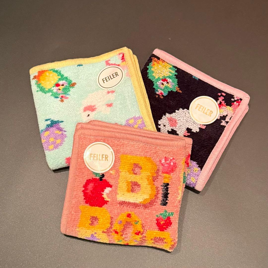 FEILER フェイラー ハンカチ 神崎恵さん コラボ 3枚セット - メルカリ