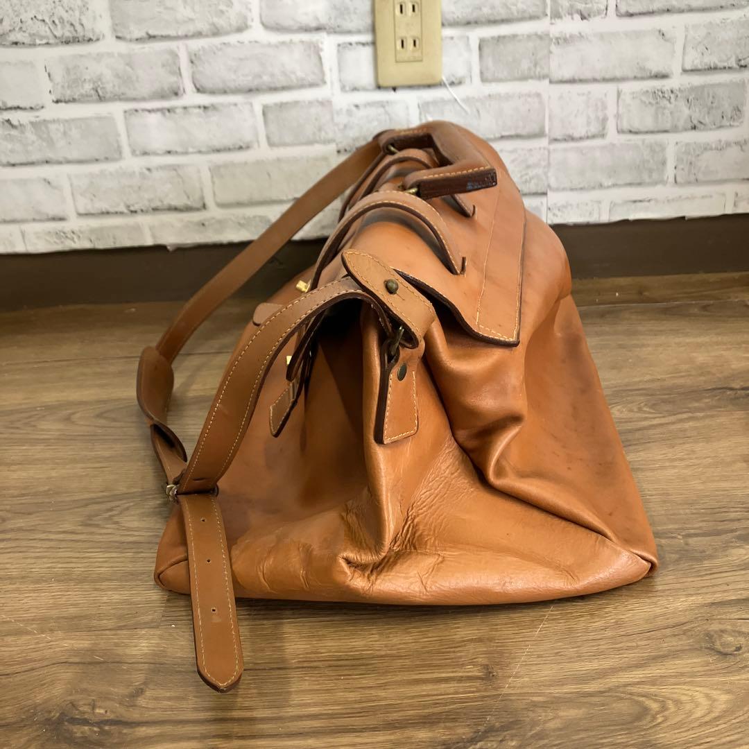 ヴィンテージ感溢れるオールレザー ボストンバッグ 本革 レザー