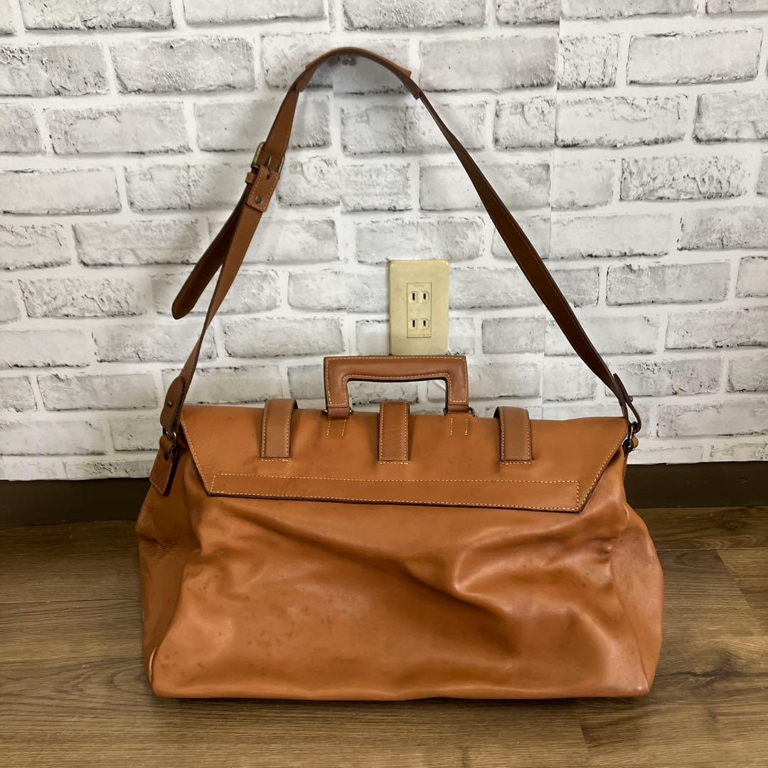 ヴィンテージ感溢れるオールレザー ボストンバッグ 本革 レザー