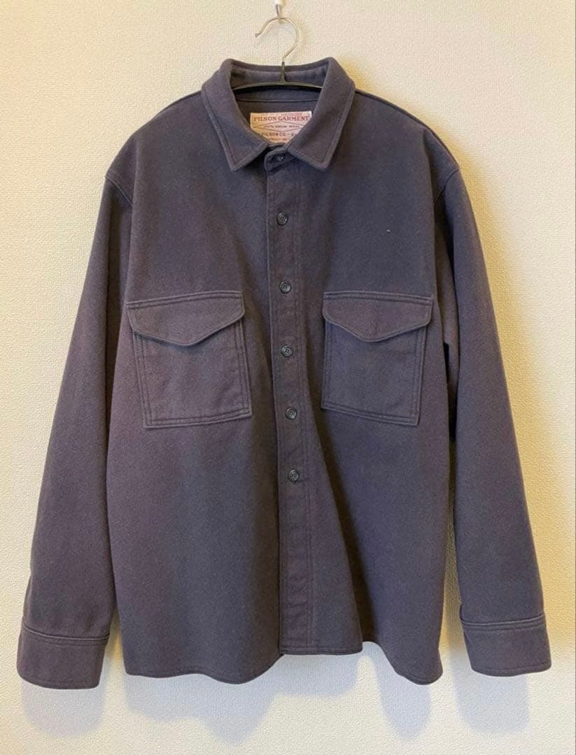【70s】Filson ナス紺 ウールシャツ ビンテージ