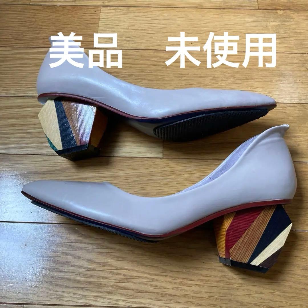 8日限定お値下げ　美品未使用MANAヒールが可愛いグレージュ37サイズ？