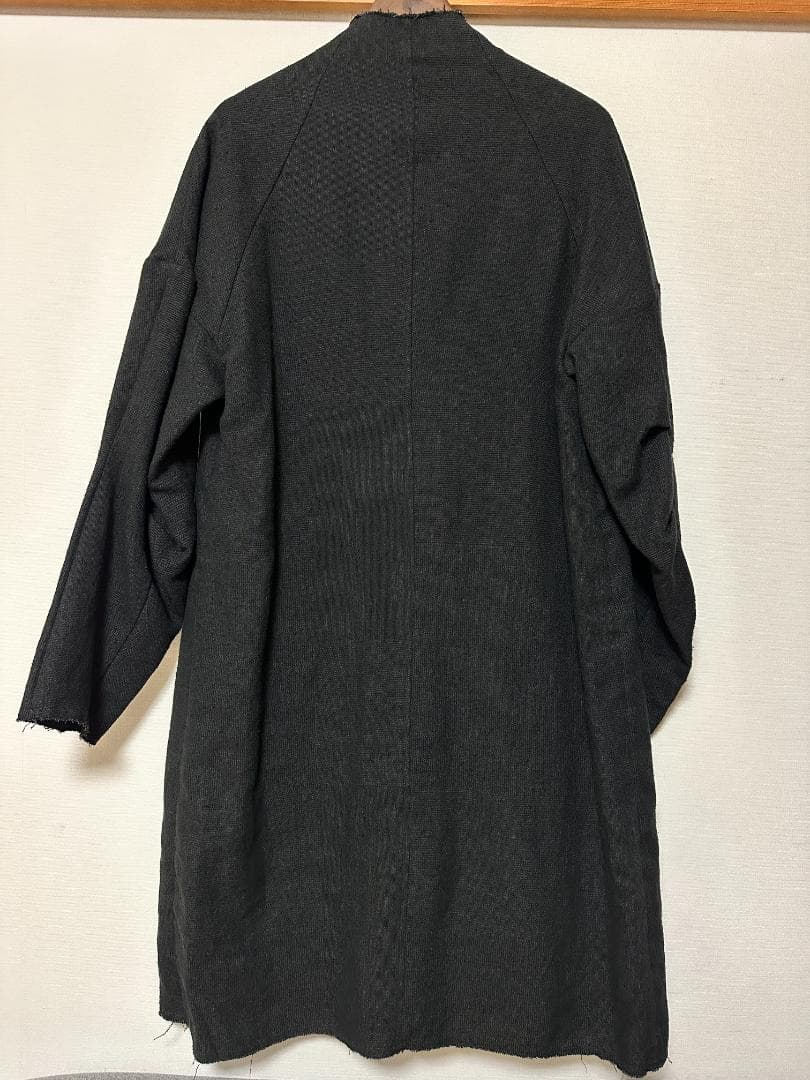 Devoa デヴォア コート シルク リネン クレイジーチェック 2 22SS