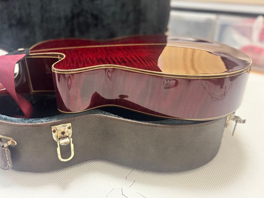 美品】希少赤カラー Takamine エレアコ NPT-115 - メルカリ