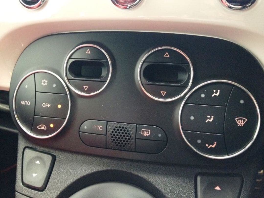 フィアット500 .アバルト595.500 オートエアコン用アルミリング！ アバルト（ABARTH） ABARTH 595 695 カーボン サイド LR エアコン