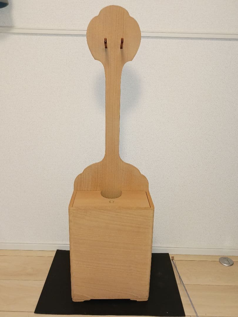 三味線 桐立箱 二丁 スタンド　総桐