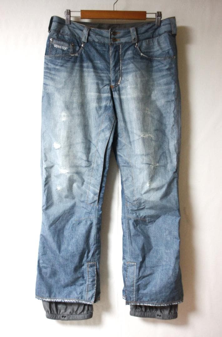 BURTON(バートン）ゴアテックス デニムプリント スノーボード パンツ M