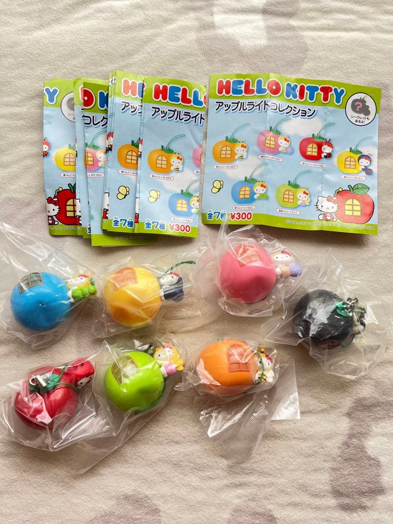 ハローキティ アップルライトコレクション全種7個セット ハローキティ なつかしアイテム ミニチュアコレクション 全4種