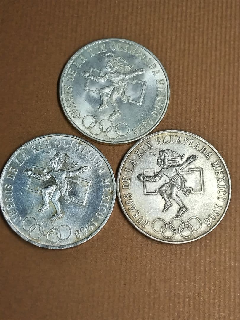 hab006 1968年メキシコオリンピック記念メダル3枚セット