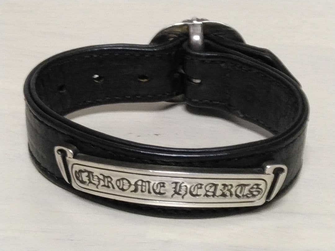 CHROME HEARTS クロムハーツ／ガンスリンガーブレスレット／革ベルト