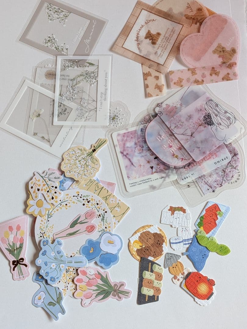 おすそわけ フレークシール 5種類 シール帳 おまけシール付き - メルカリ