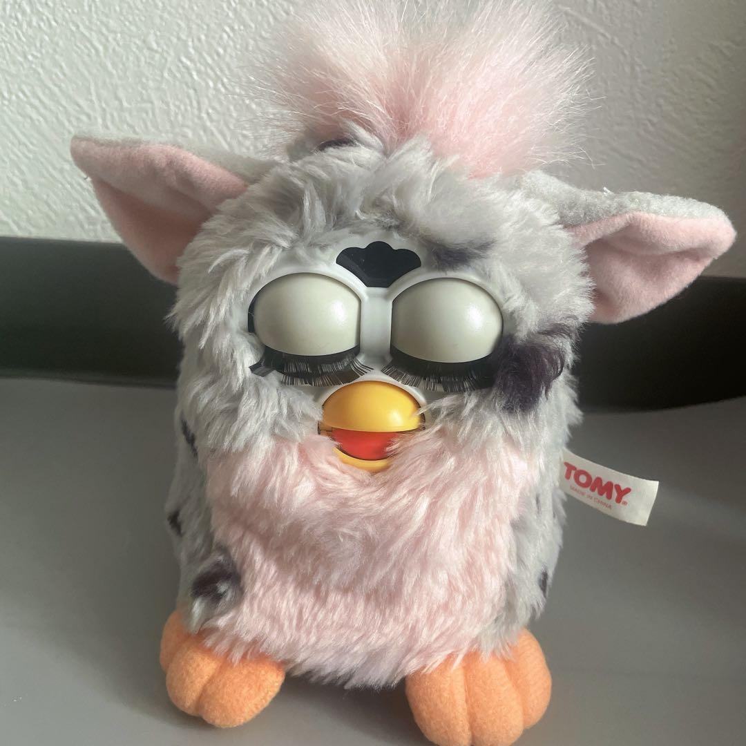 希少‼︎ 初代ファービー レオパード柄 グレー ピンク - メルカリ