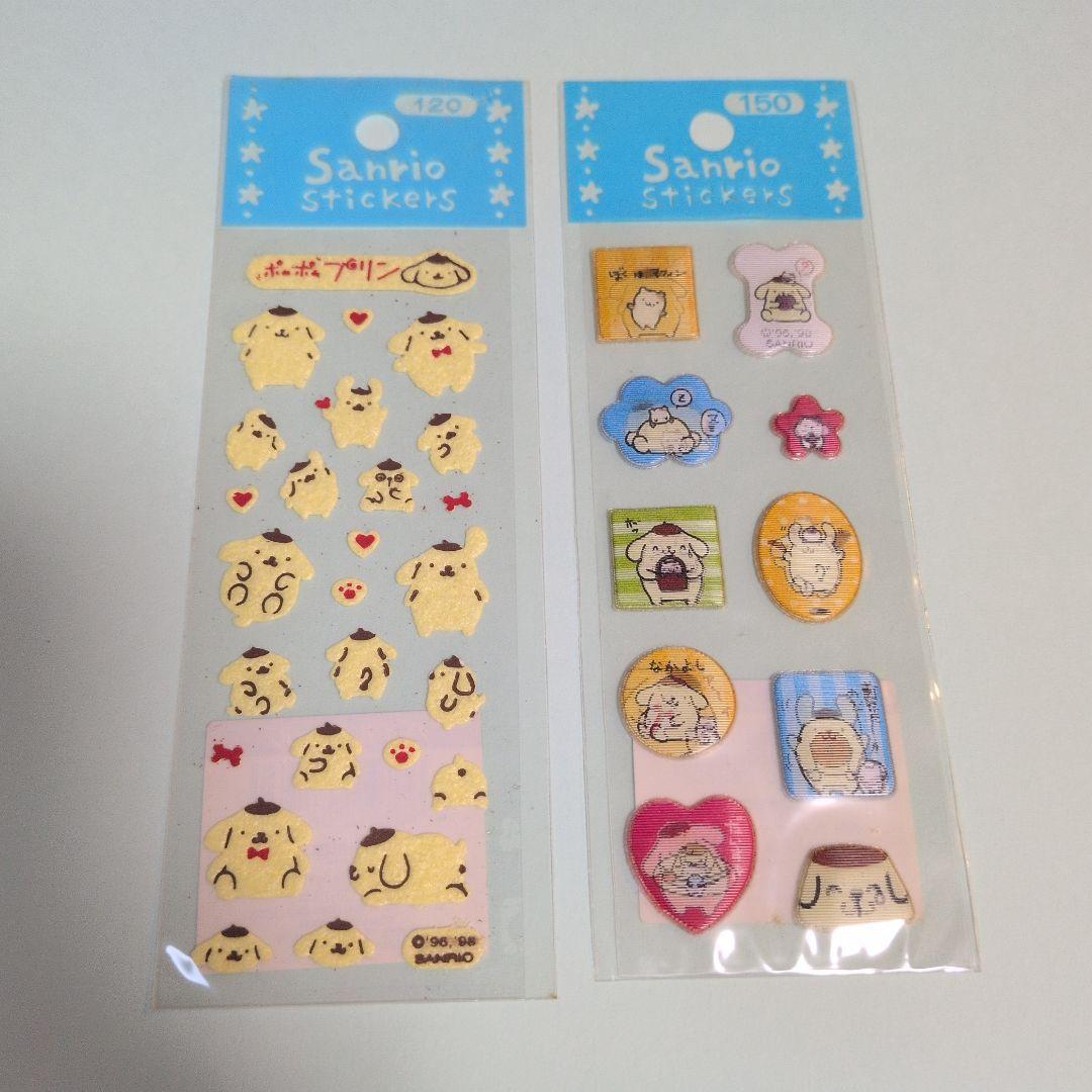 サンリオ ポムポムプリン シール ふわふわ 2メンチェンジ ステッカー
