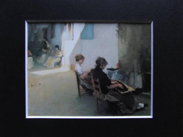 ジョン・シンガー・サージェント、ビーズを編む人、ヴェネツィア