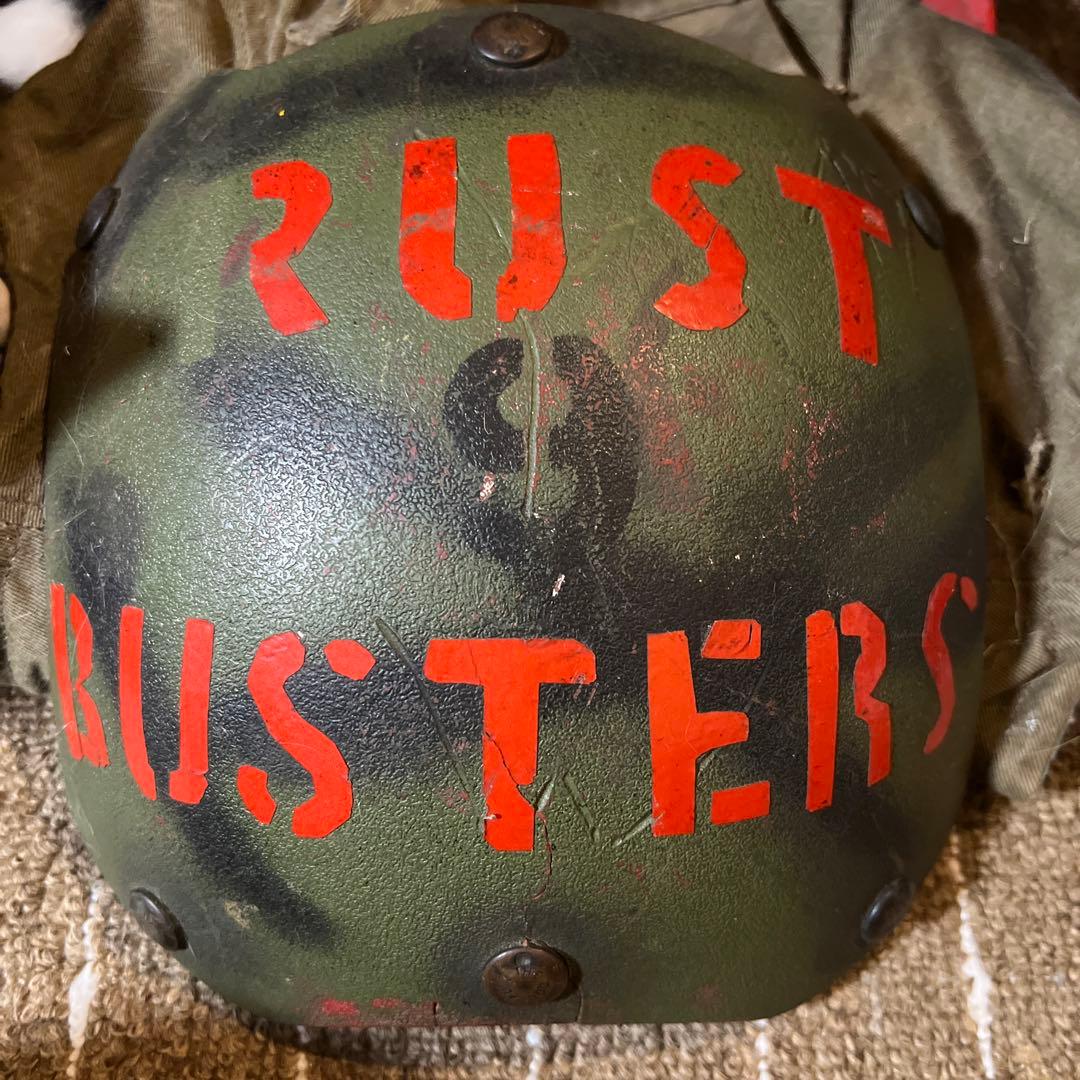 米軍放出品　実物　デッキクルー　ヘルメット