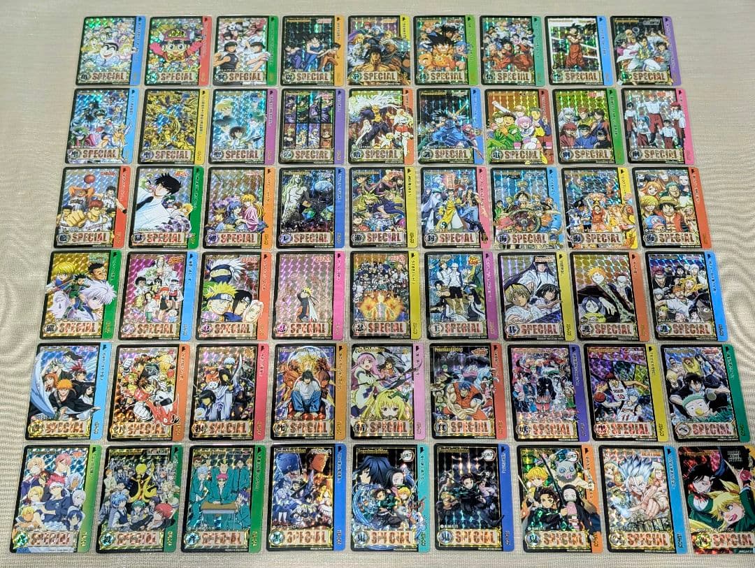 少年ジャンプ　プリズムキャラクターカード　54枚スリーブ入りセット③