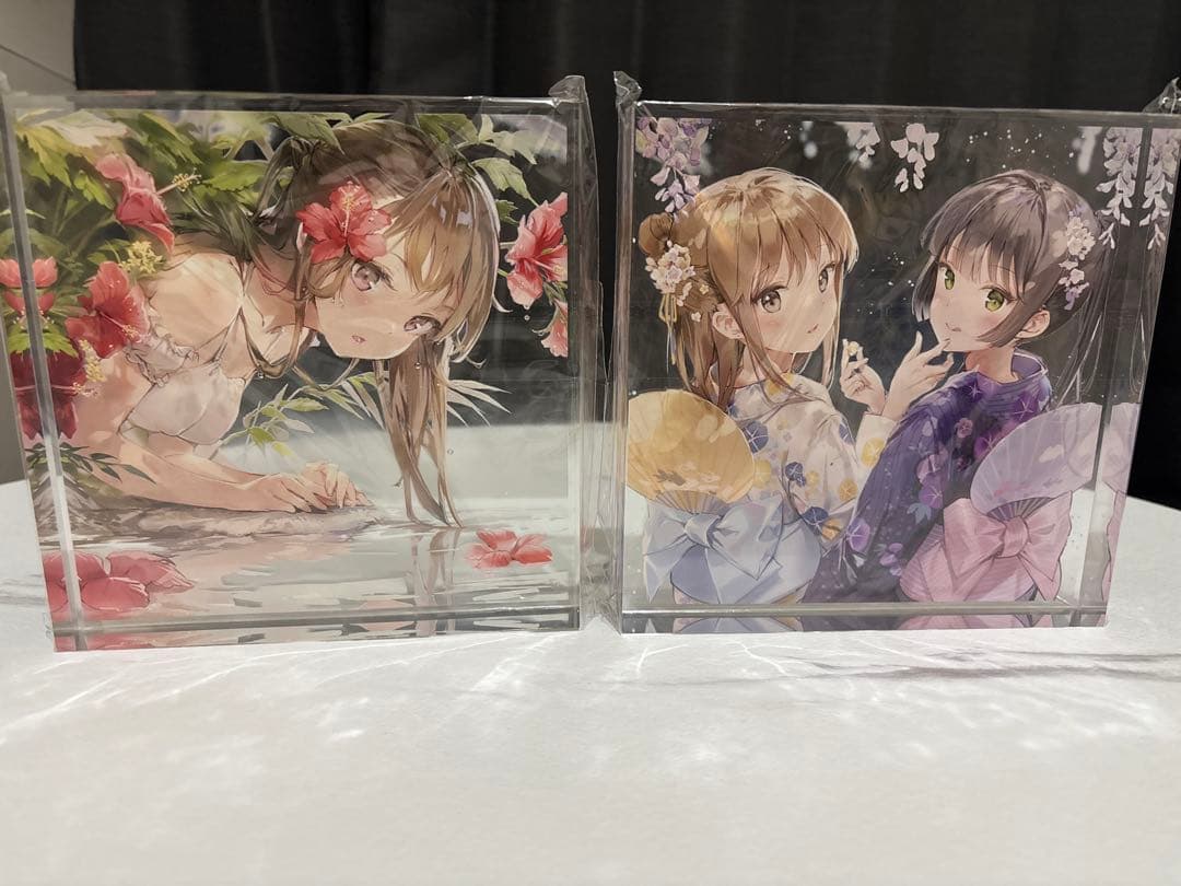 Anmi SUPERBLOOM 極厚アクリル「ハイビスカス」「浴衣」