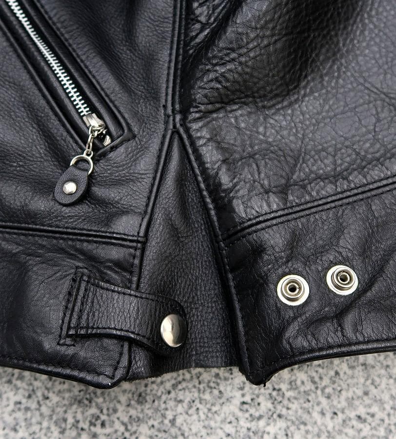 極美品 XS シボ革 VANSON シングルライダース ジャケット 黒 - メルカリ