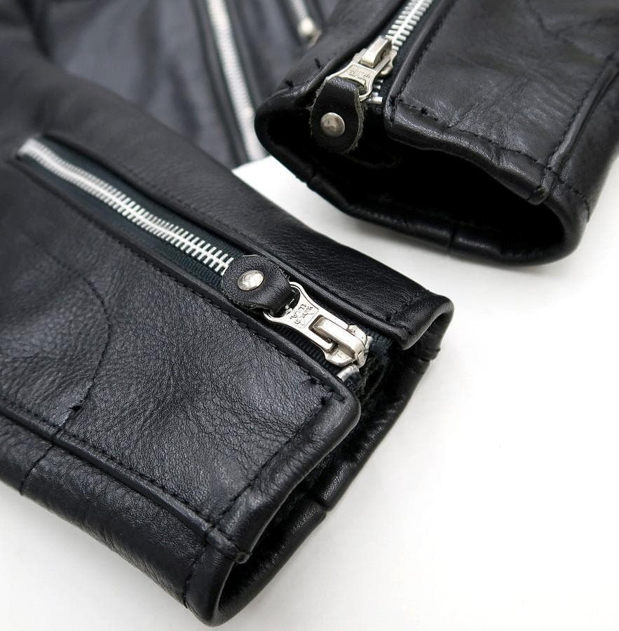 極美品 XS シボ革 VANSON シングルライダース ジャケット 黒 - メルカリ