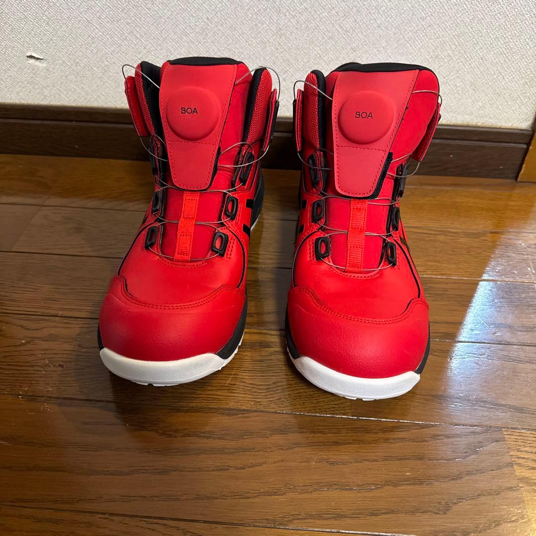 asics BOA安全靴 26.5cm レッド