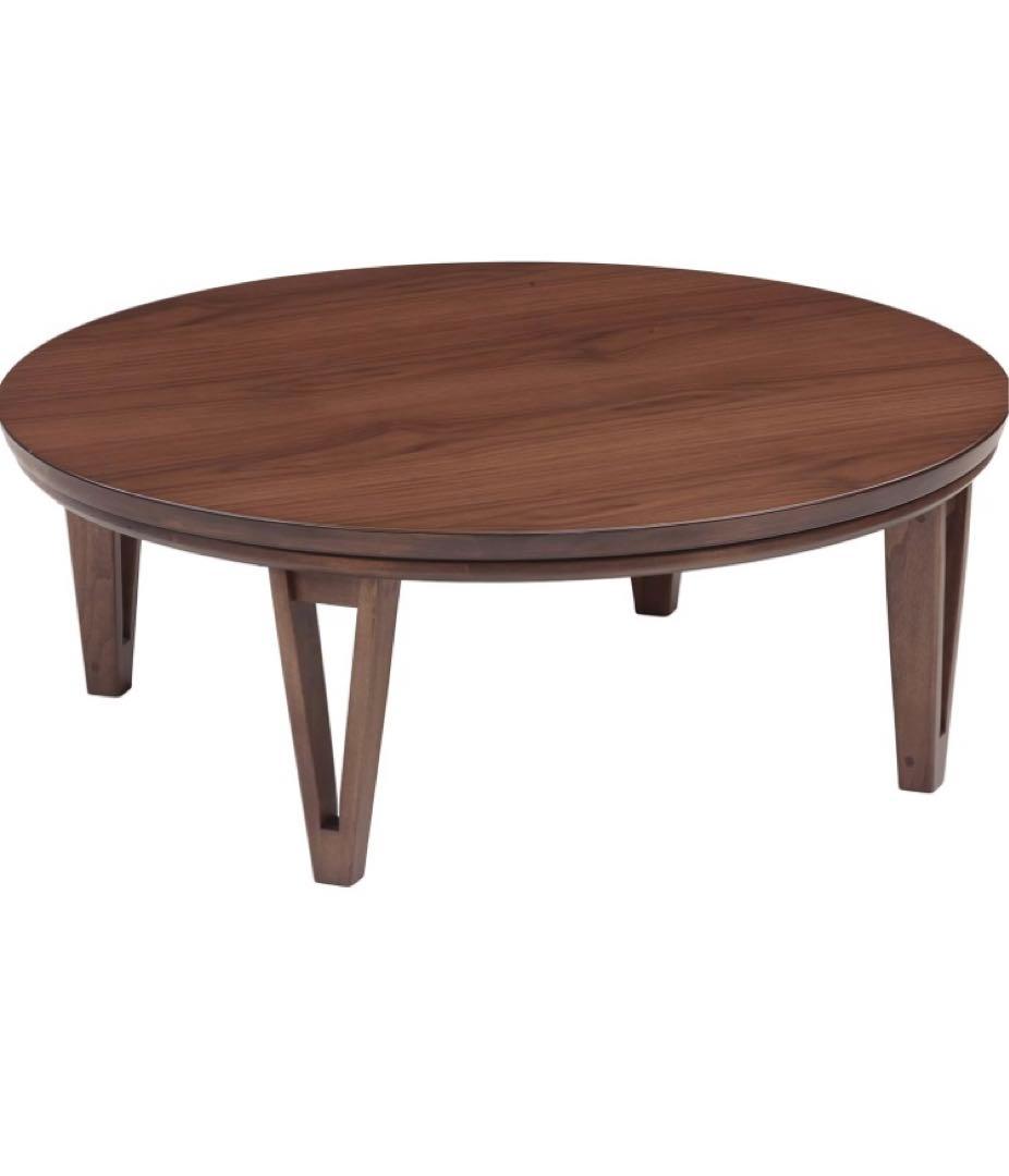 家具調こたつ　円形　105サイズ　ブラウン 協立工芸 こたつテーブル 丸型 幅105 円形 丸 家具調 コタツ 本体