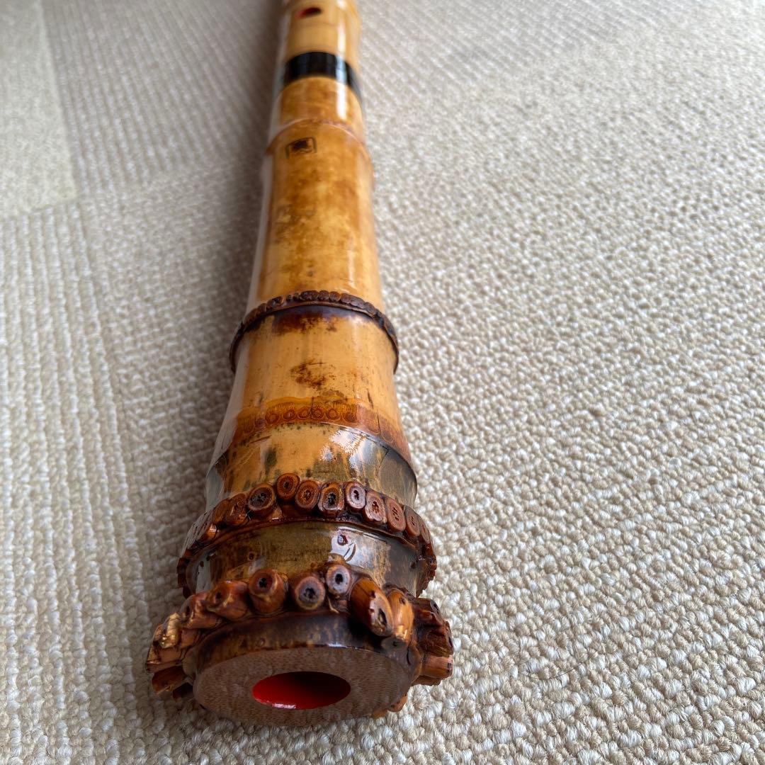 144 尺八眞山銘 一尺六寸管 眞山銘二印 - メルカリ