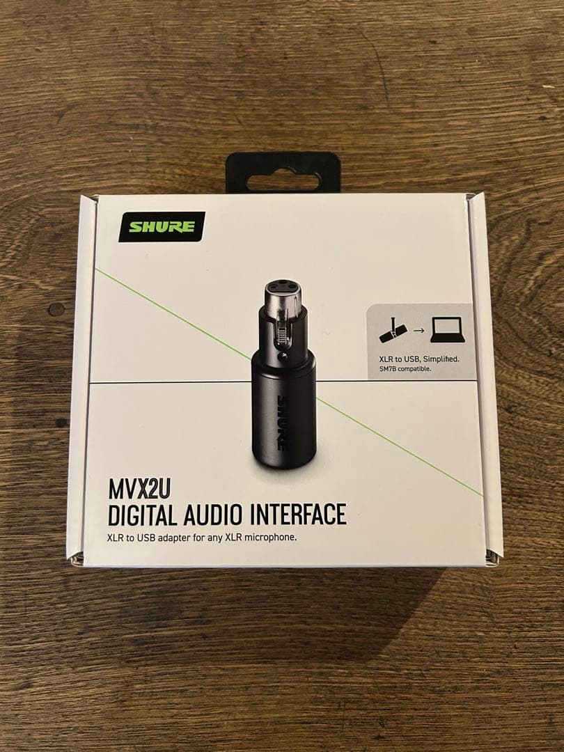 SHURE MVX2U オーディオインターフェース XLR-USB変換アダプター