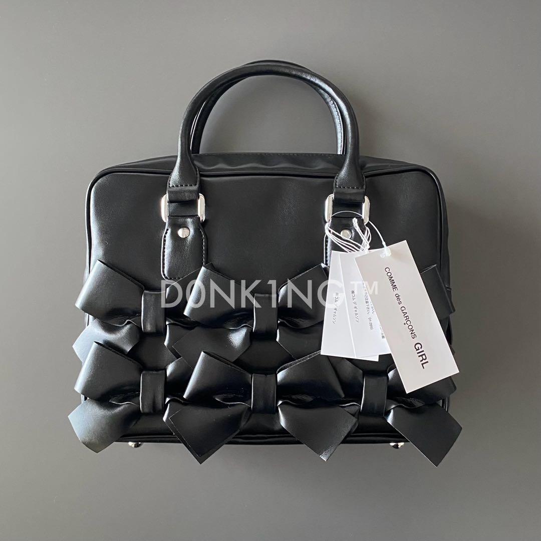 コムデギャルソンガール CDG GIRL 渋谷パルコ限定 合皮 リボンバッグ