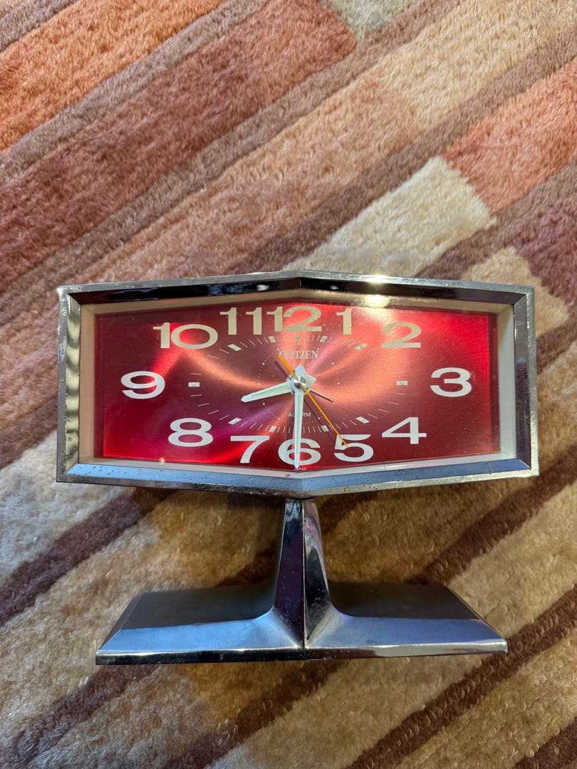 レトロ　ゼンマイ式　シチズン スタンド型時計 ルート36 3RAD036